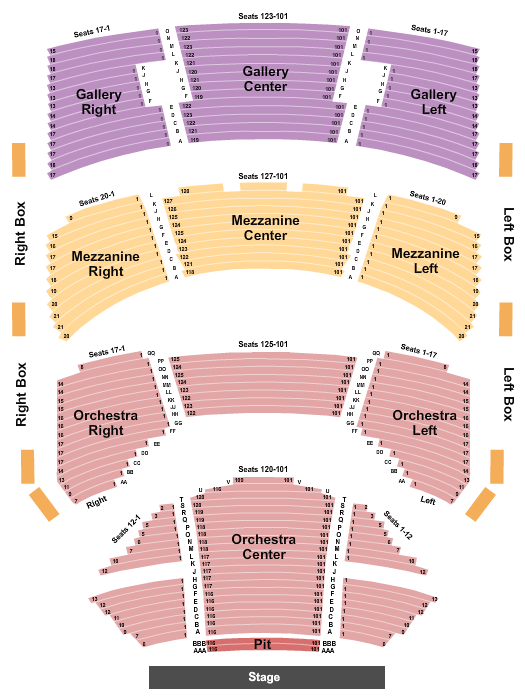 Sarofim Hall Beautiful Noise Seating Chart